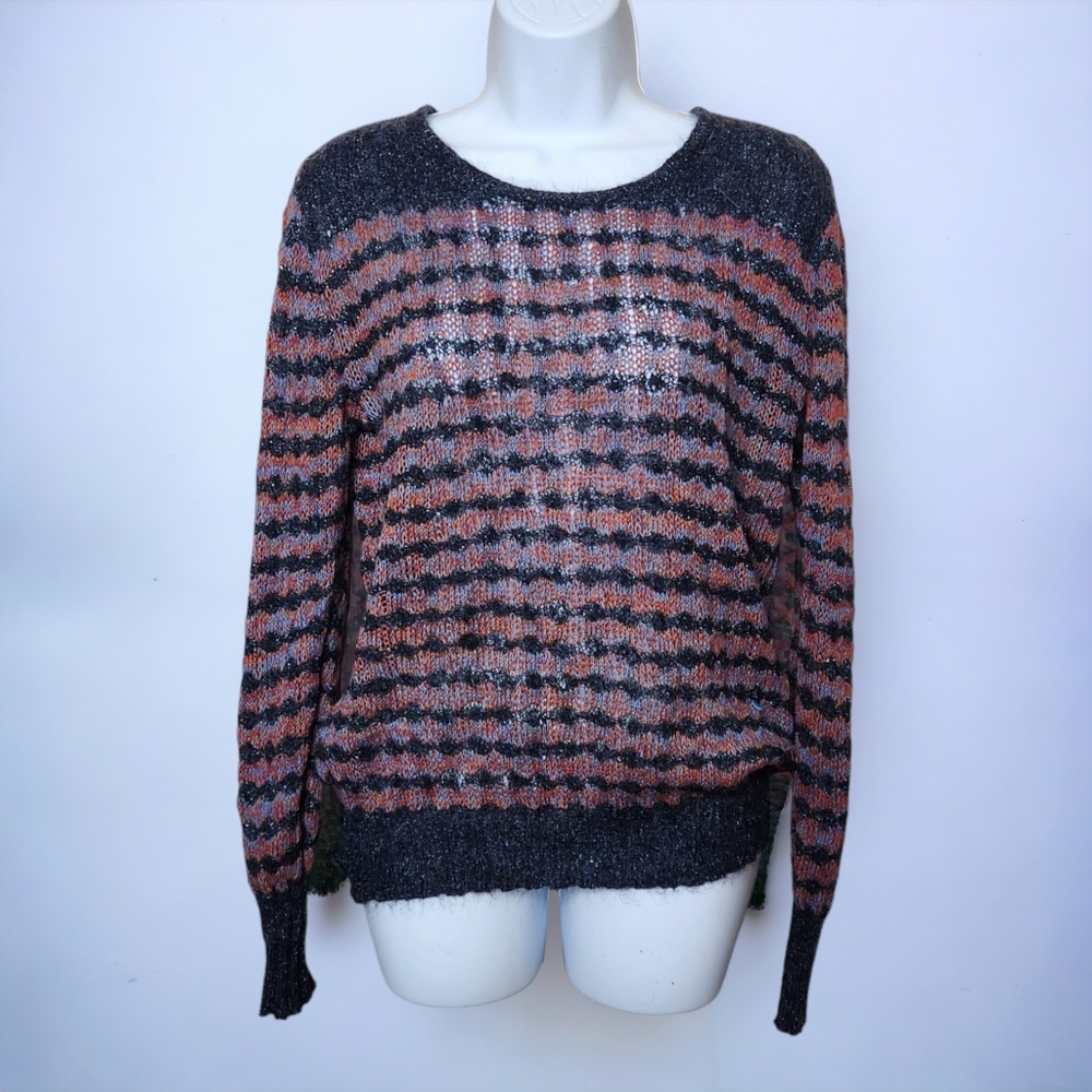 Marc by Marc Jacobs Twinkle Stripe Sweater in Darkest Teal